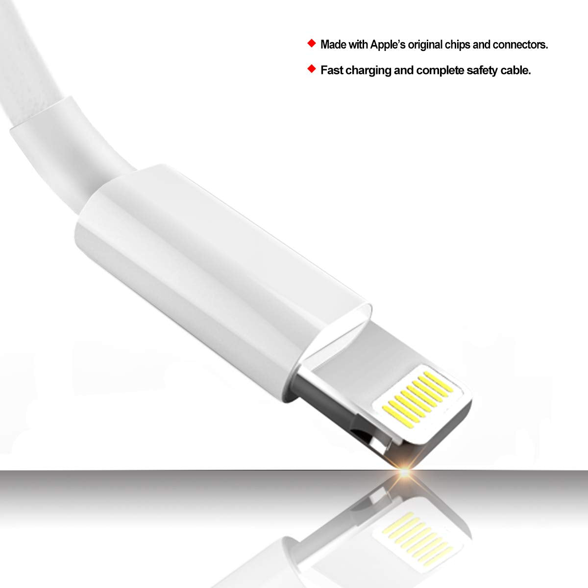 USB A to Lighting Charging Cable MFI Certified