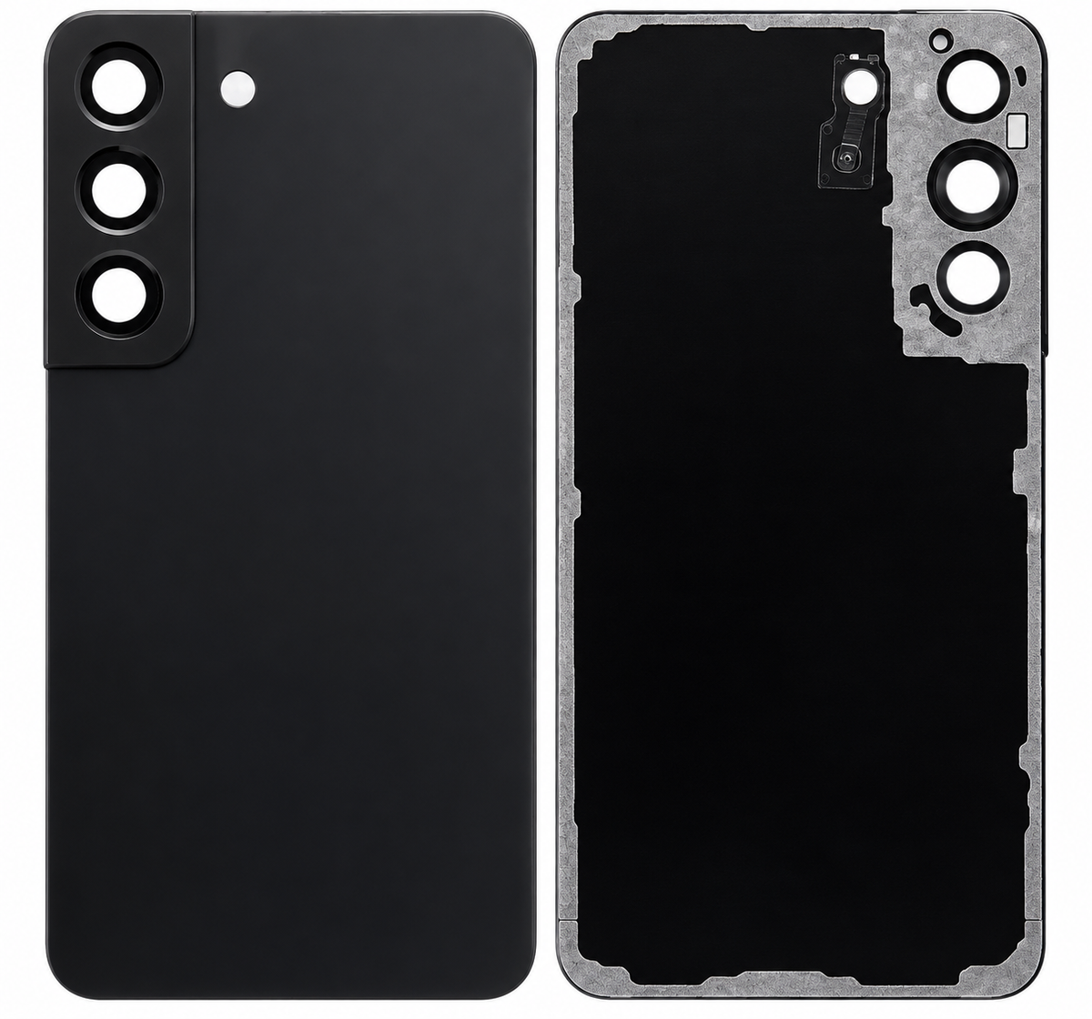 Samsung Galaxy S22 Phantom Black Back Glass Replacement - No Logo