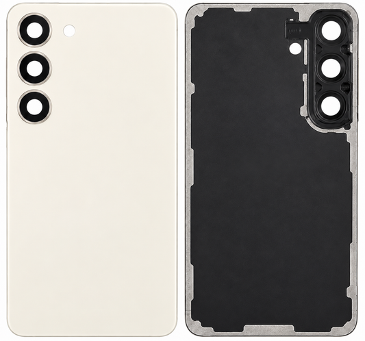 Samsung Galaxy S23 Cream Back Glass Replacement - No Logo