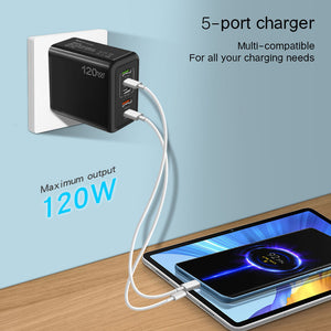 120W PD + USB Multi-Port iPhone Samsung Charger