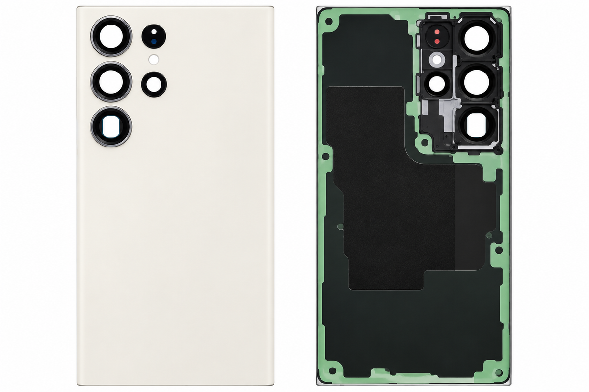 Samsung Galaxy S23 Ultra Back Glass Battery Cover Cream 