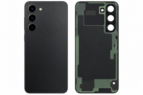 Samsung Galaxy S23 Phantom Black Glass Replacement - No Logo