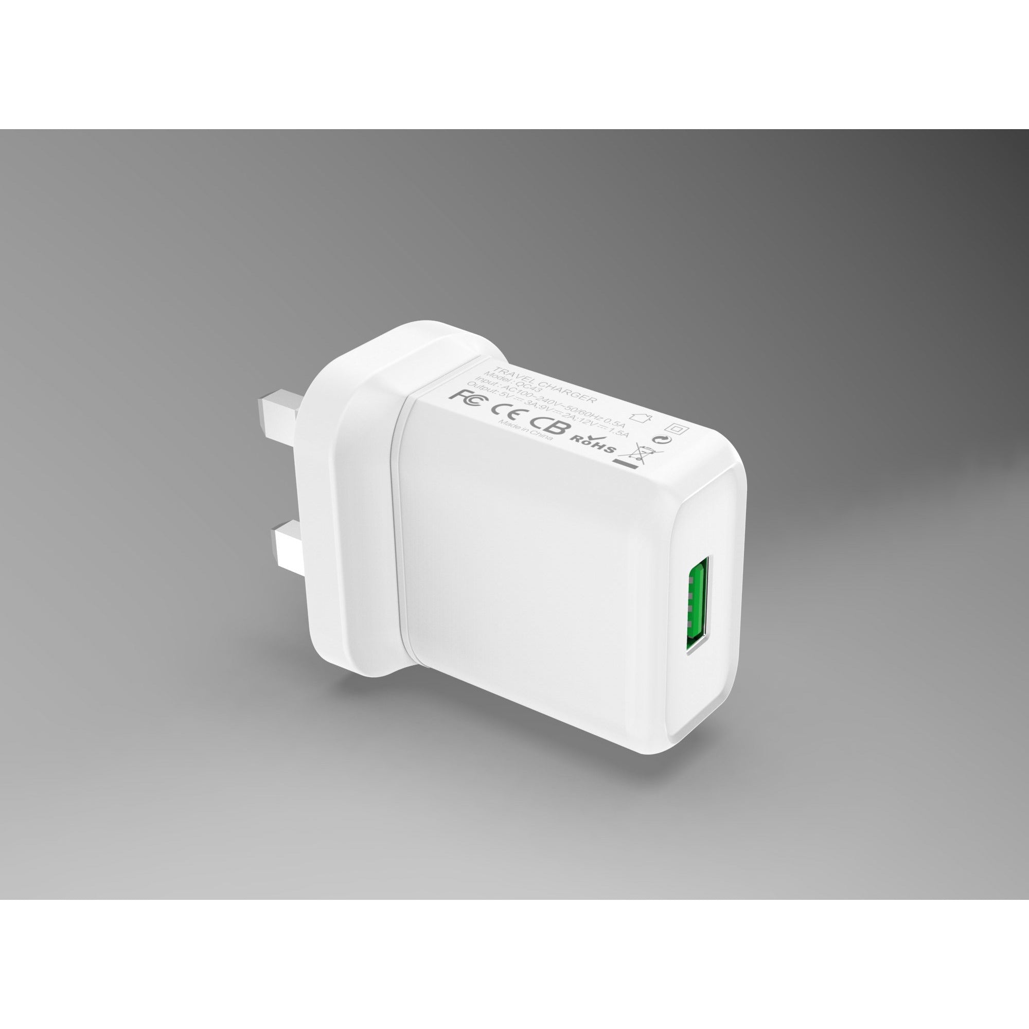 3.0 USB Plug CE Certified Charger Adaptor